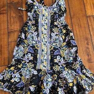Free People floral multi smock dress XL